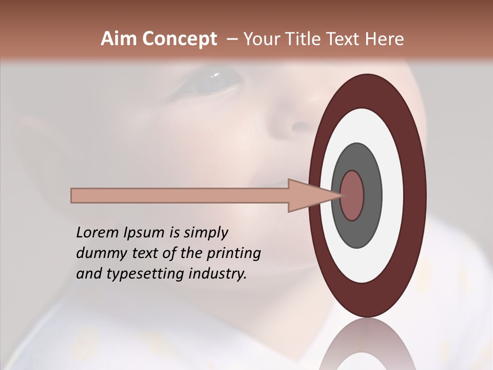 Blue Sunlight Eye PowerPoint Template