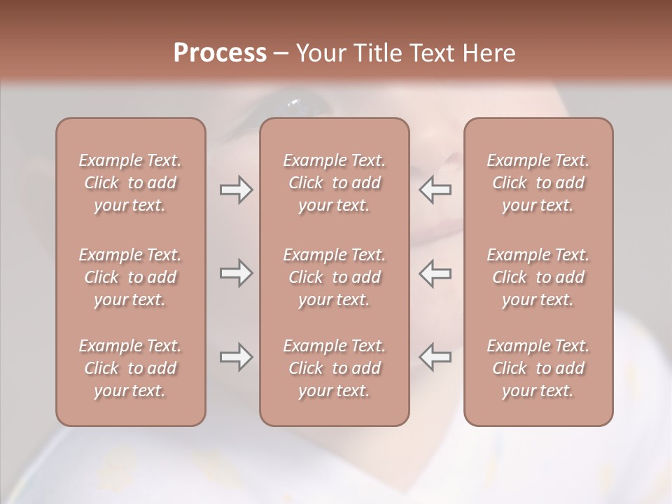 Blue Sunlight Eye PowerPoint Template
