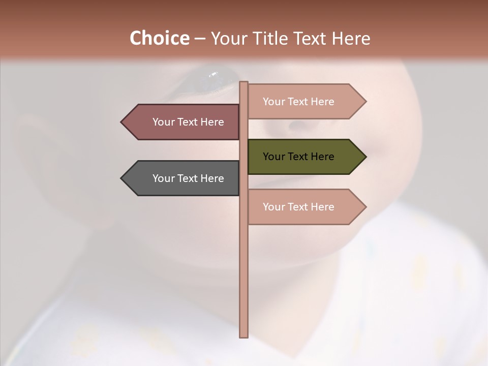 Blue Sunlight Eye PowerPoint Template