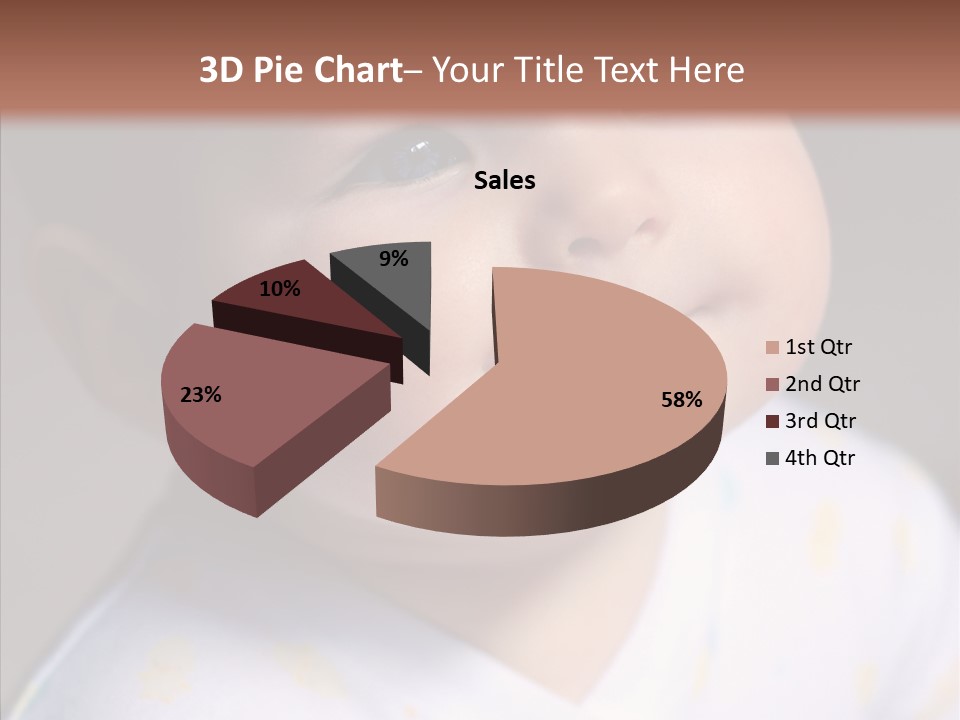 Blue Sunlight Eye PowerPoint Template