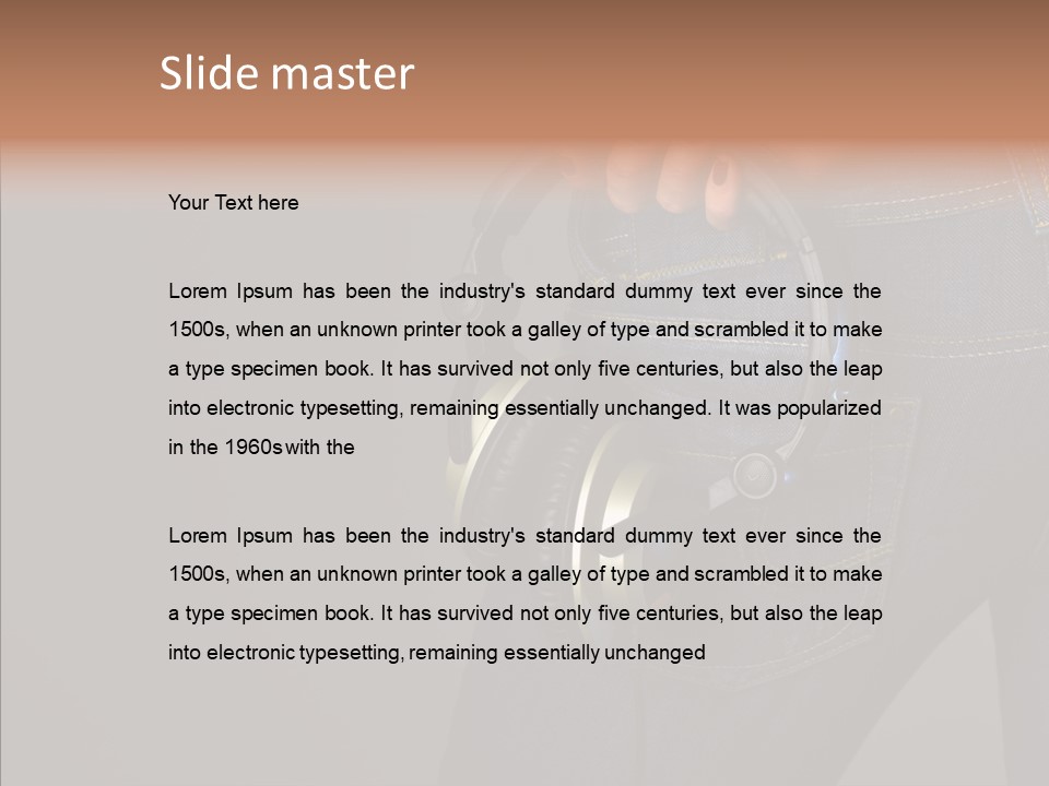 Enjoyment Technology Back PowerPoint Template