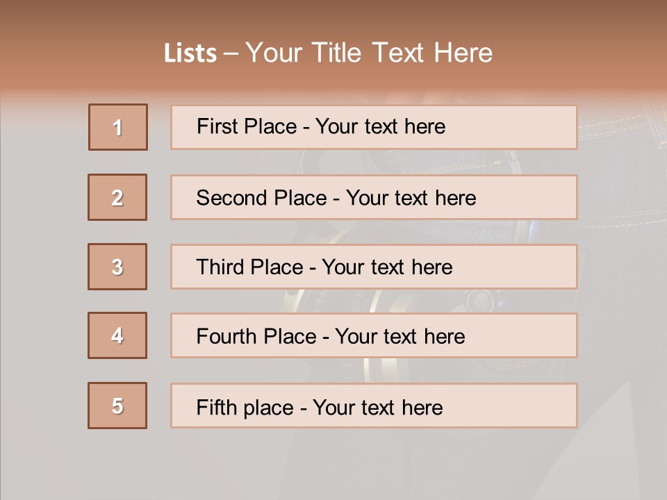Enjoyment Technology Back PowerPoint Template