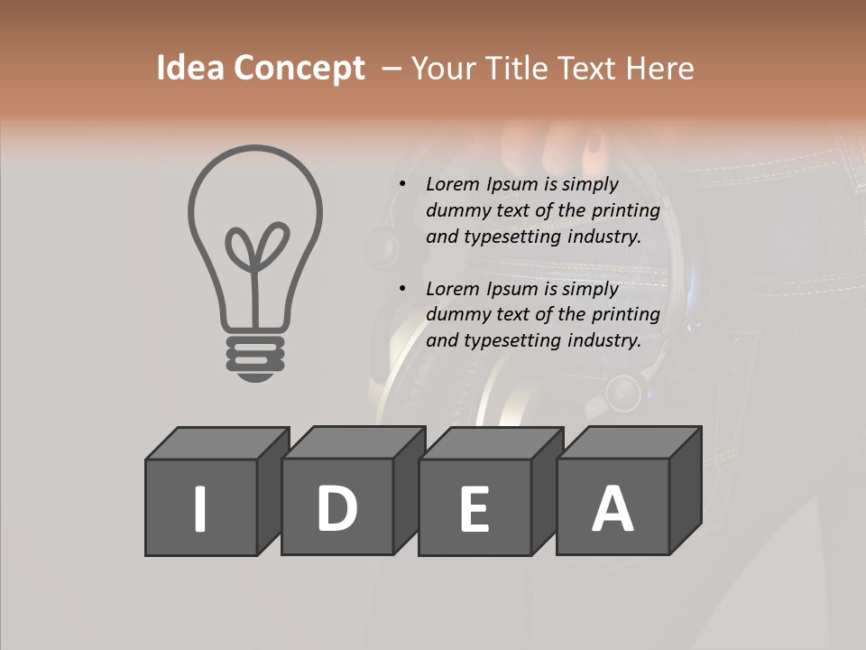 Enjoyment Technology Back PowerPoint Template