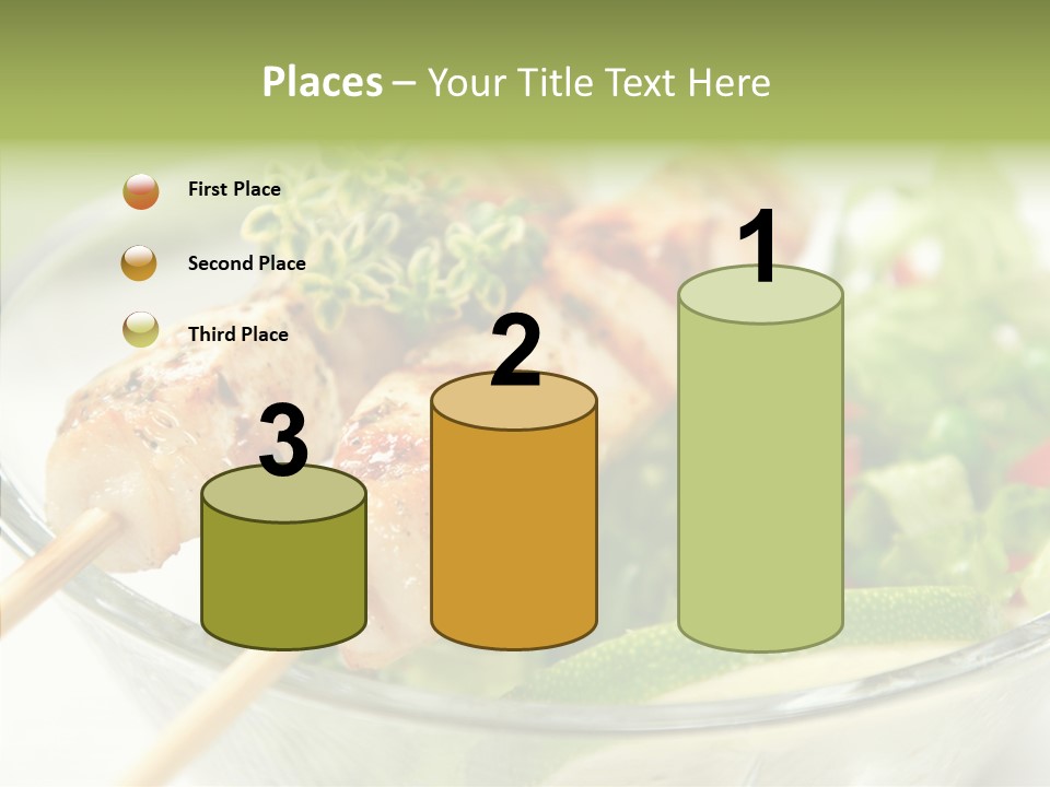 Fresh Salad Grilled PowerPoint Template