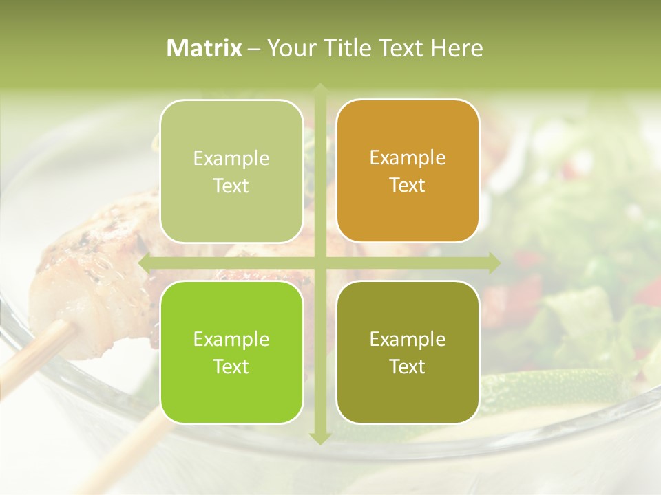 Fresh Salad Grilled PowerPoint Template