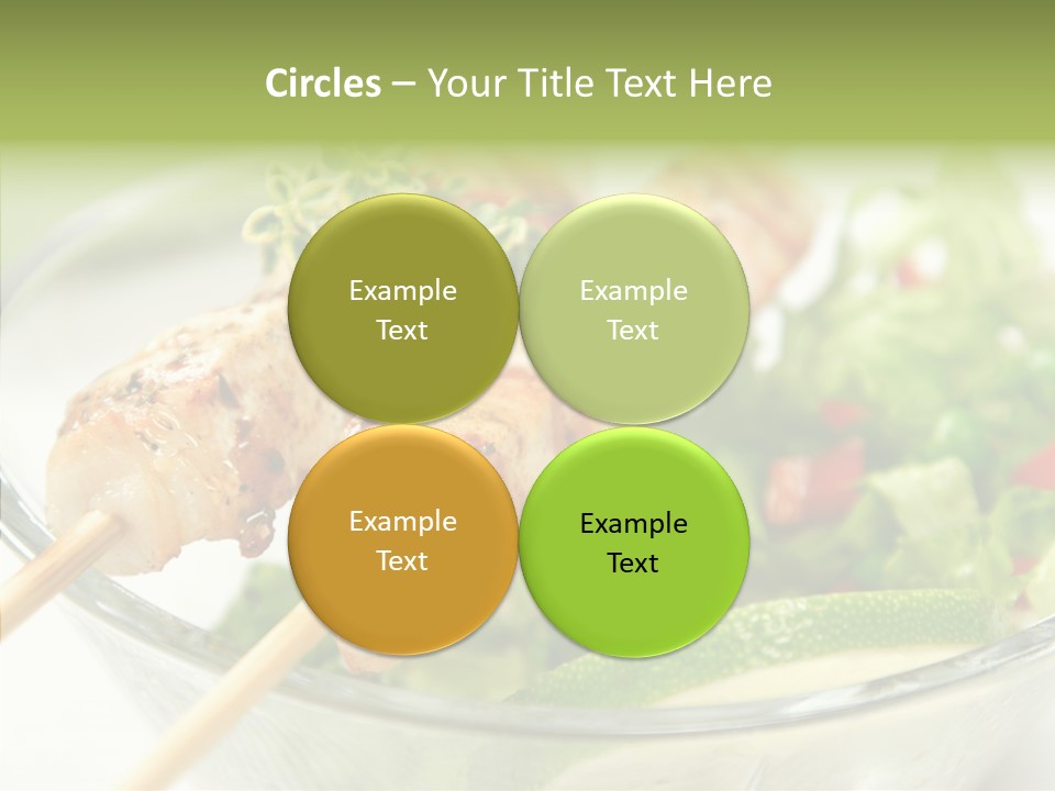 Fresh Salad Grilled PowerPoint Template