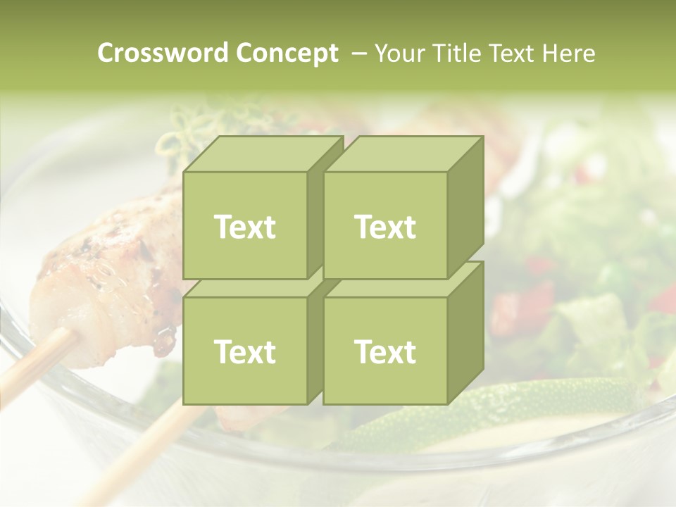 Fresh Salad Grilled PowerPoint Template