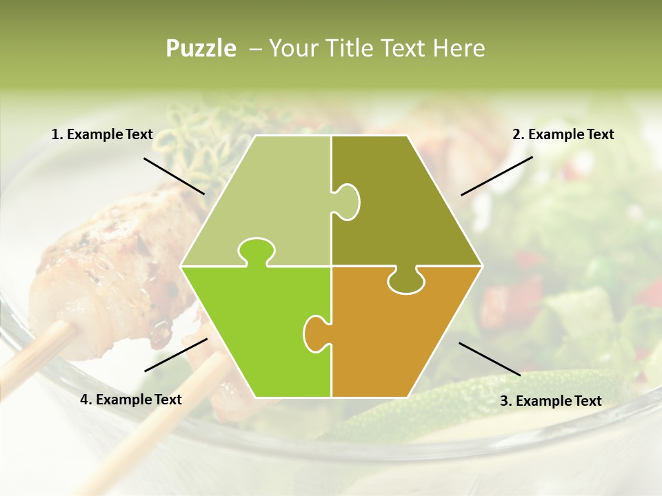 Fresh Salad Grilled PowerPoint Template