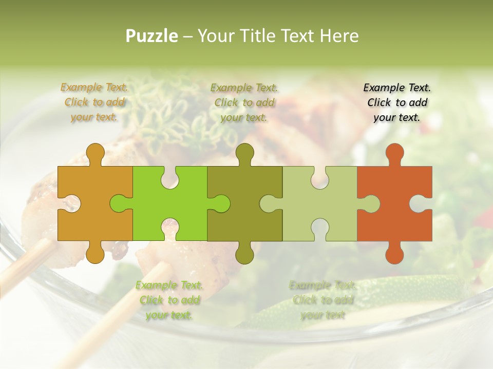 Fresh Salad Grilled PowerPoint Template