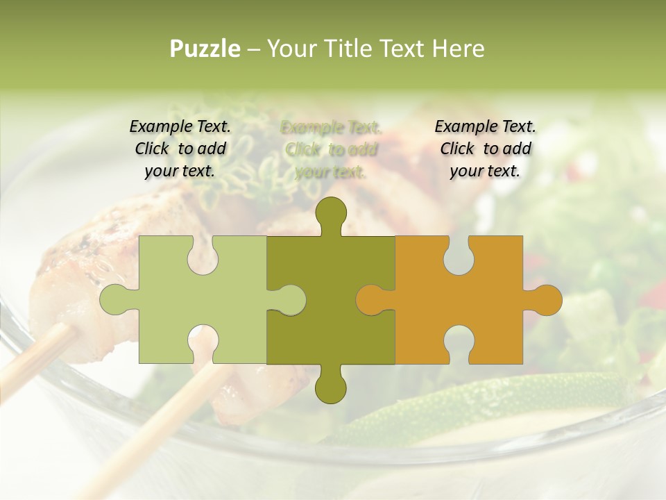 Fresh Salad Grilled PowerPoint Template