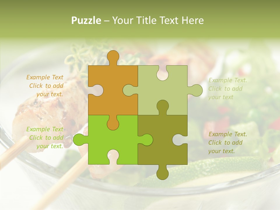 Fresh Salad Grilled PowerPoint Template