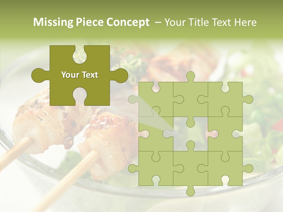 Fresh Salad Grilled PowerPoint Template