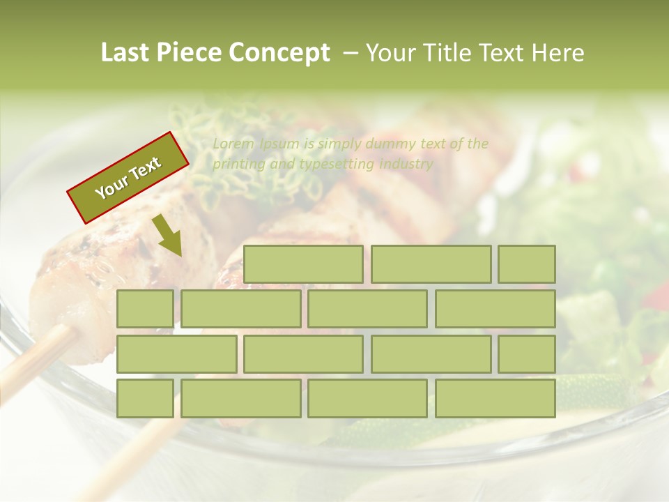 Fresh Salad Grilled PowerPoint Template