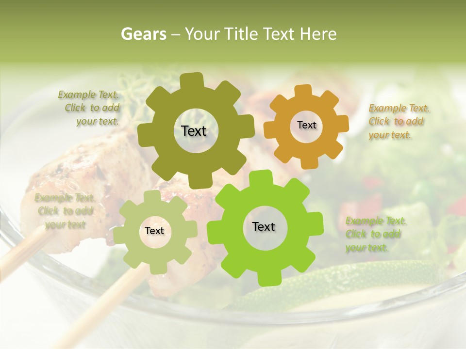 Fresh Salad Grilled PowerPoint Template