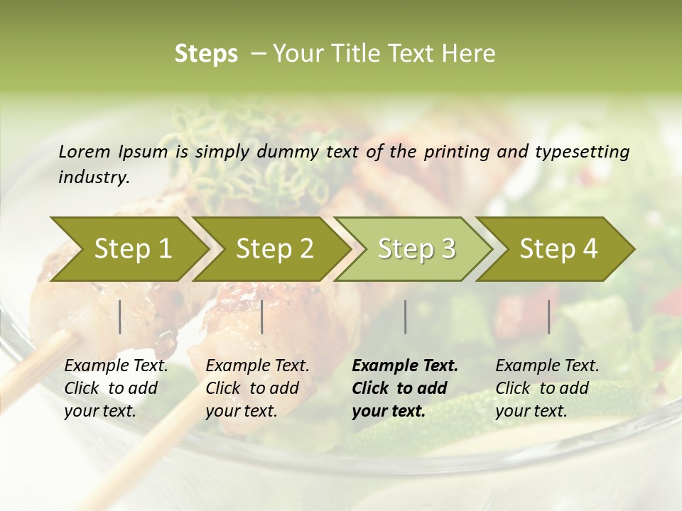 Fresh Salad Grilled PowerPoint Template