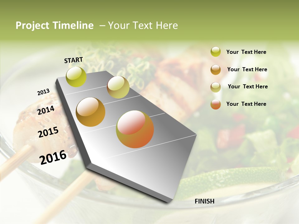 Fresh Salad Grilled PowerPoint Template
