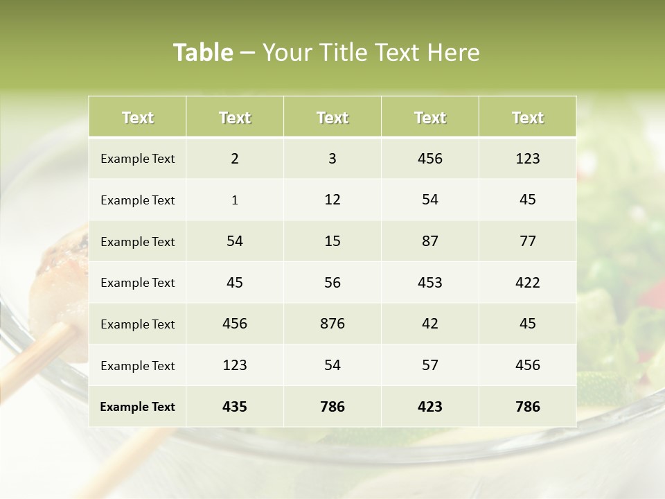 Fresh Salad Grilled PowerPoint Template