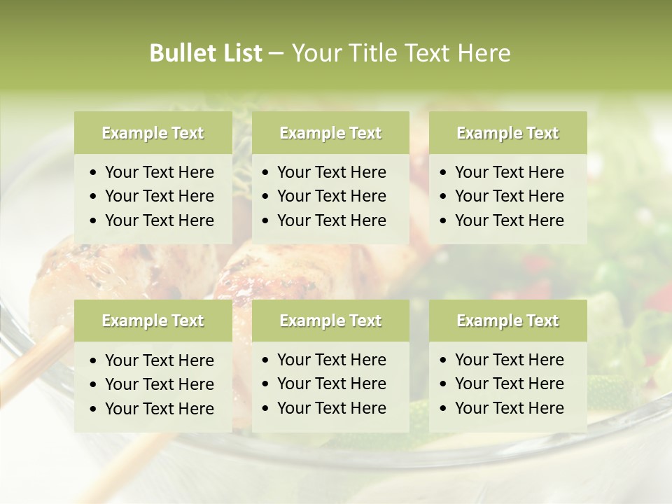 Fresh Salad Grilled PowerPoint Template