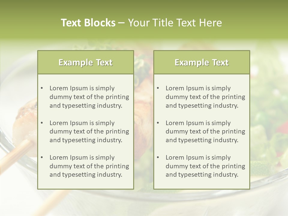 Fresh Salad Grilled PowerPoint Template