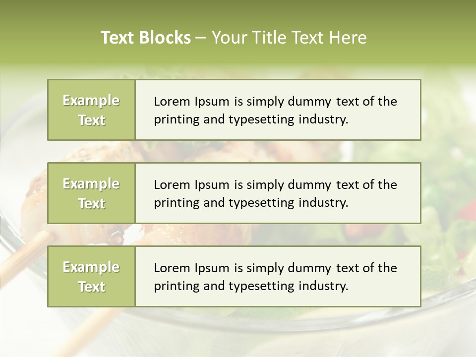 Fresh Salad Grilled PowerPoint Template