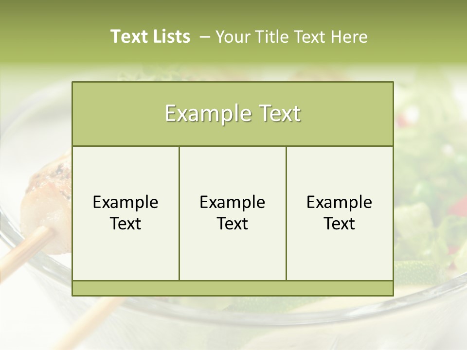 Fresh Salad Grilled PowerPoint Template