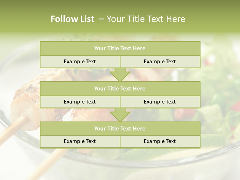 Fresh Salad Grilled PowerPoint Template