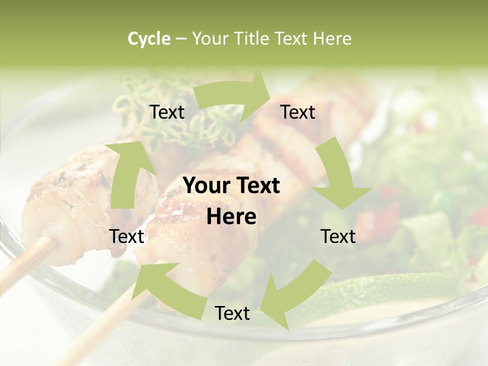 Fresh Salad Grilled PowerPoint Template