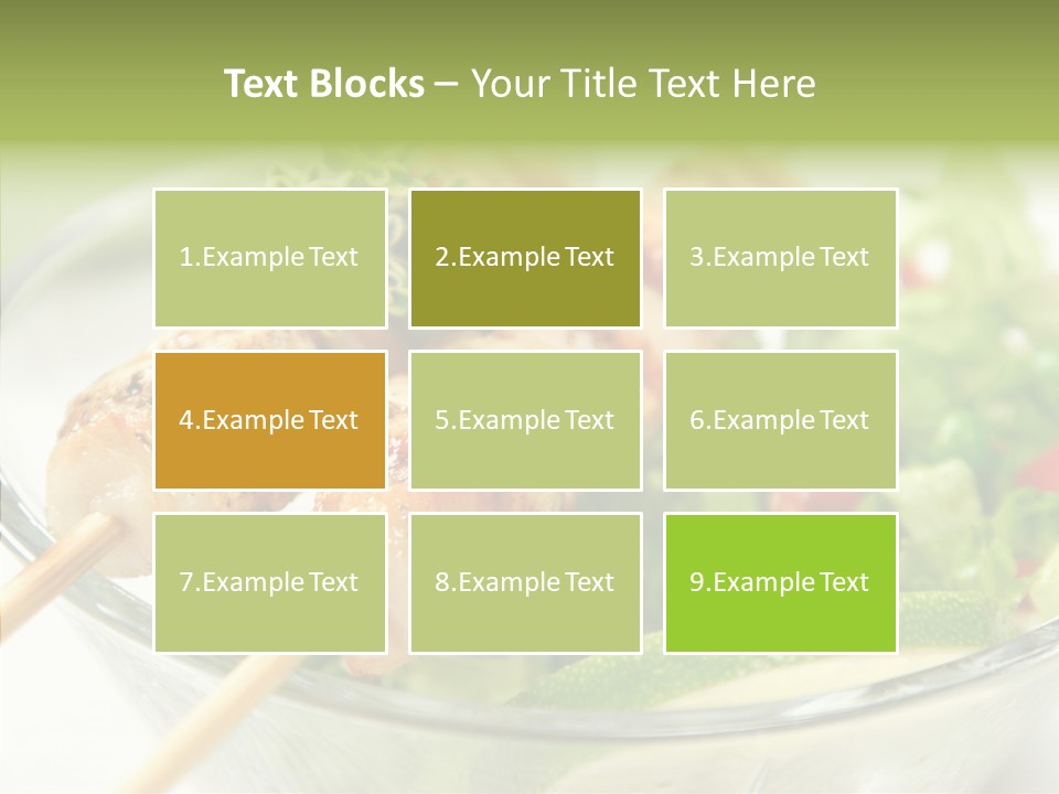 Fresh Salad Grilled PowerPoint Template