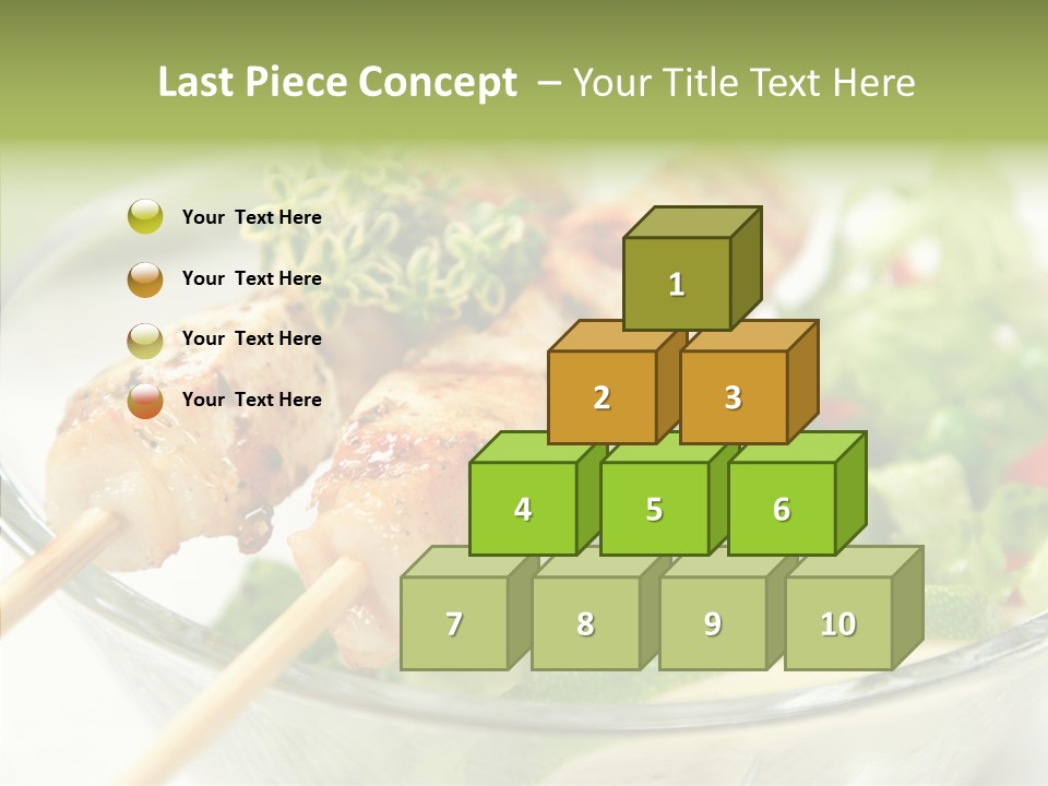Fresh Salad Grilled PowerPoint Template