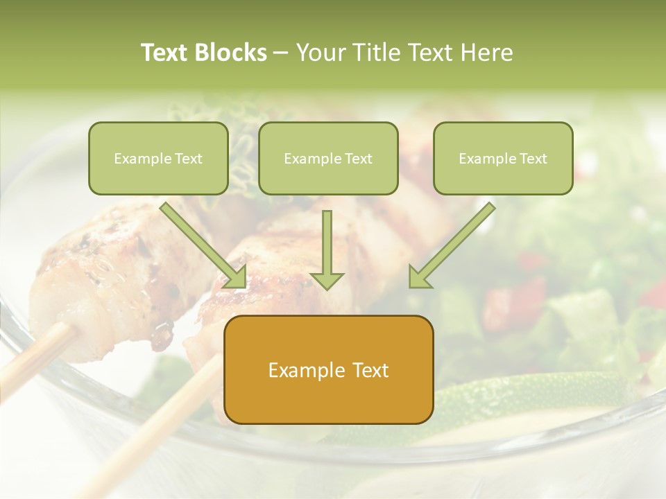 Fresh Salad Grilled PowerPoint Template