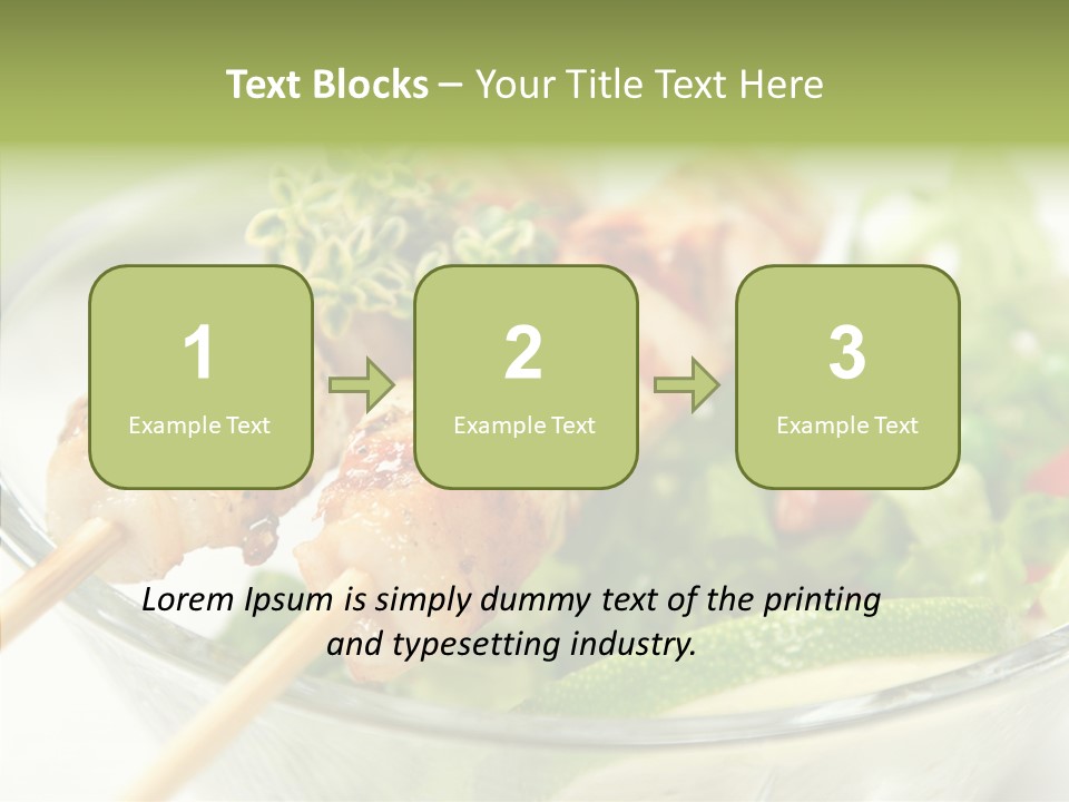 Fresh Salad Grilled PowerPoint Template