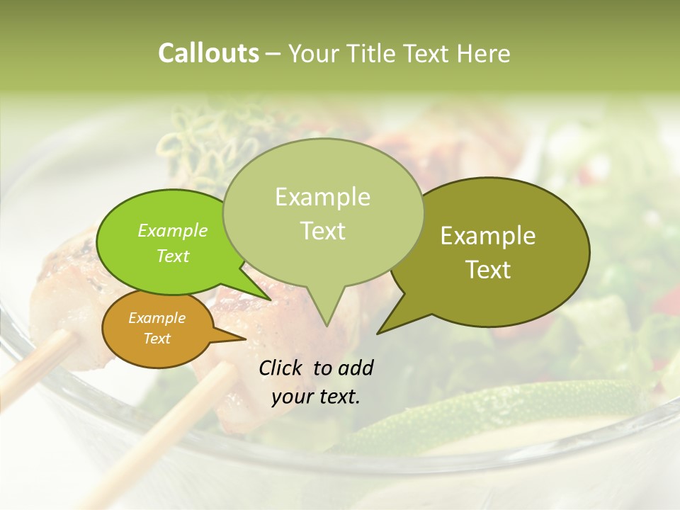 Fresh Salad Grilled PowerPoint Template