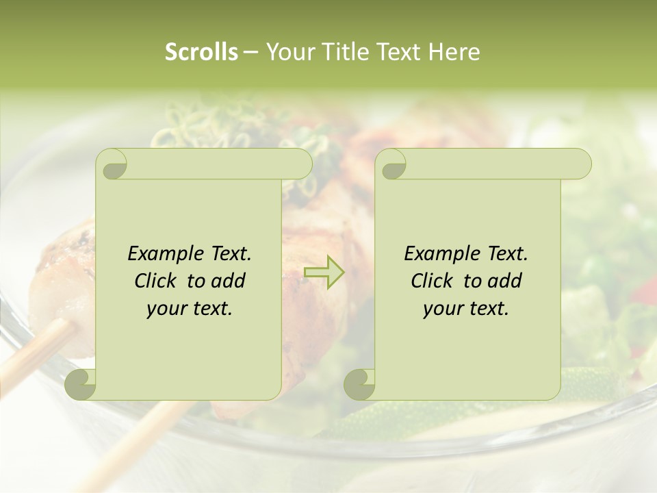 Fresh Salad Grilled PowerPoint Template