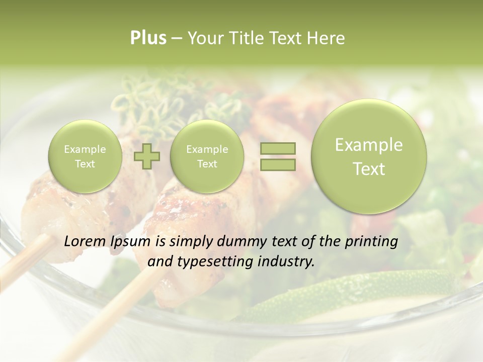 Fresh Salad Grilled PowerPoint Template