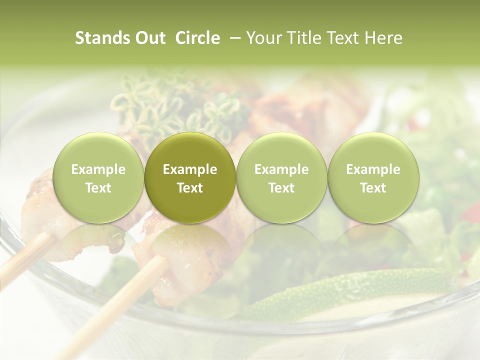 Fresh Salad Grilled PowerPoint Template