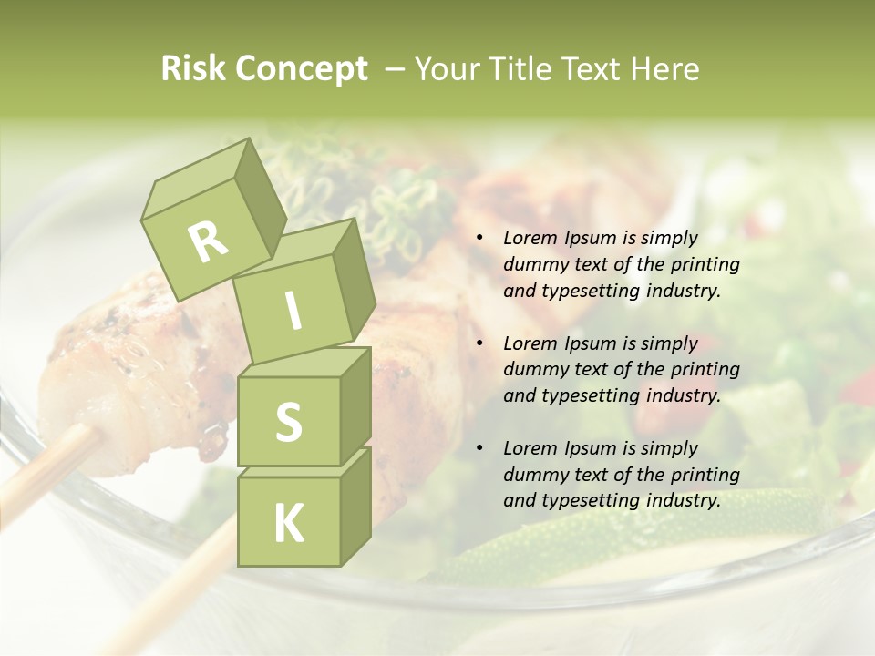 Fresh Salad Grilled PowerPoint Template