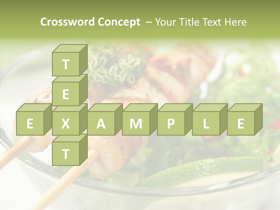 Fresh Salad Grilled PowerPoint Template