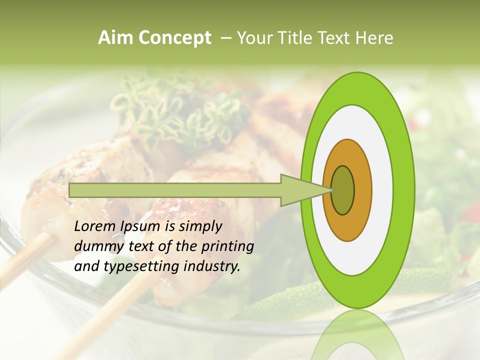 Fresh Salad Grilled PowerPoint Template