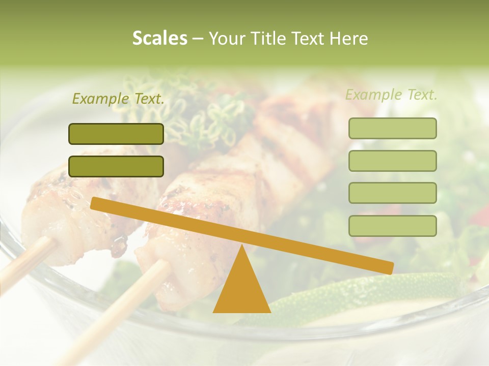 Fresh Salad Grilled PowerPoint Template