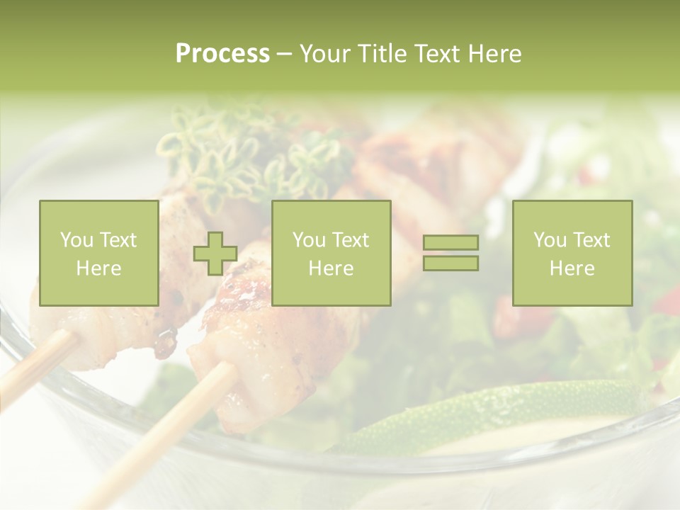 Fresh Salad Grilled PowerPoint Template