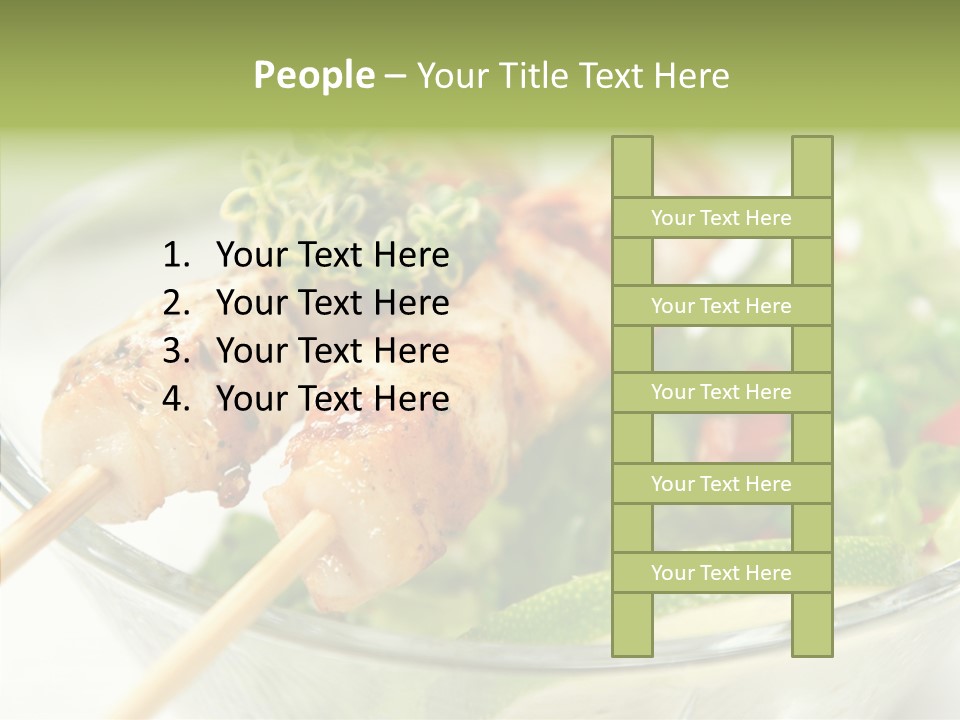 Fresh Salad Grilled PowerPoint Template