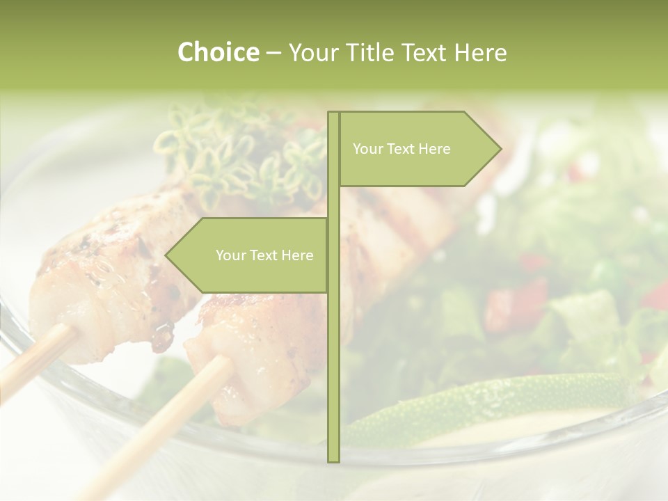 Fresh Salad Grilled PowerPoint Template