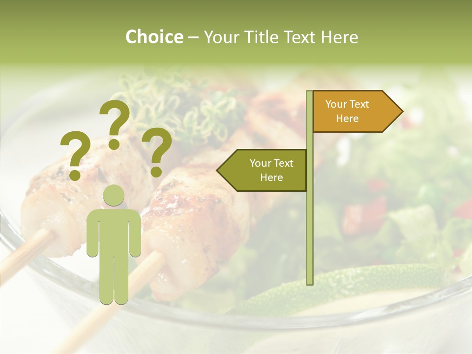 Fresh Salad Grilled PowerPoint Template