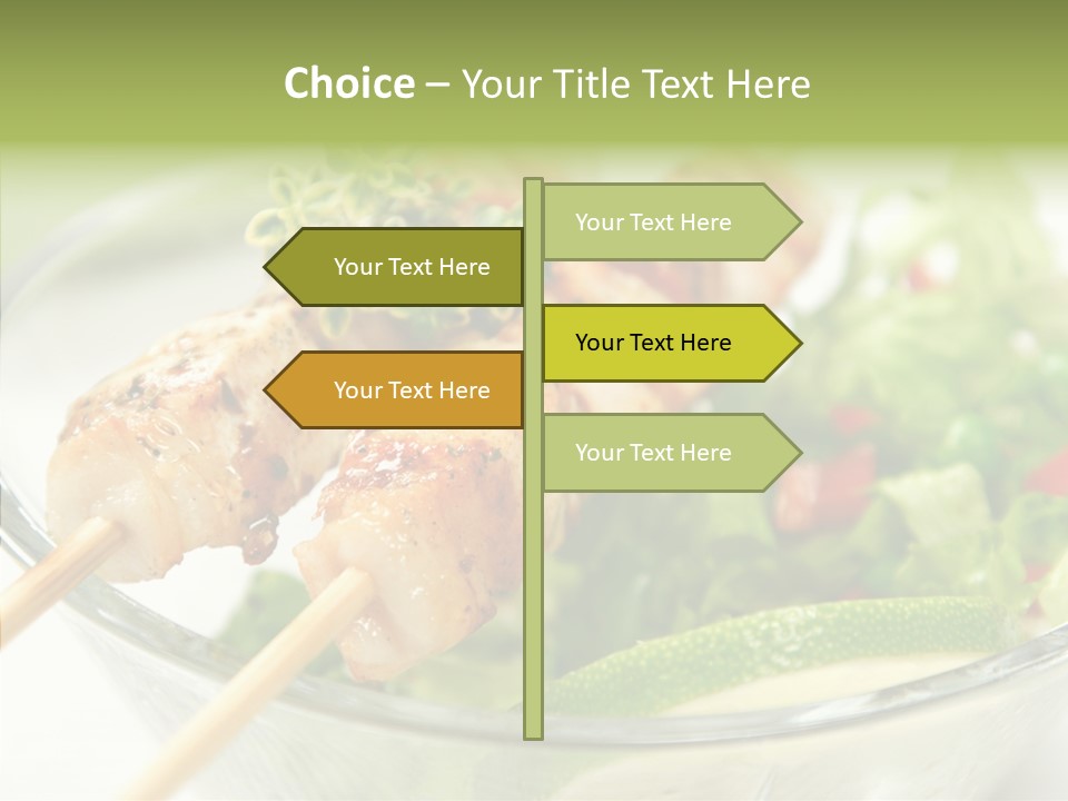 Fresh Salad Grilled PowerPoint Template
