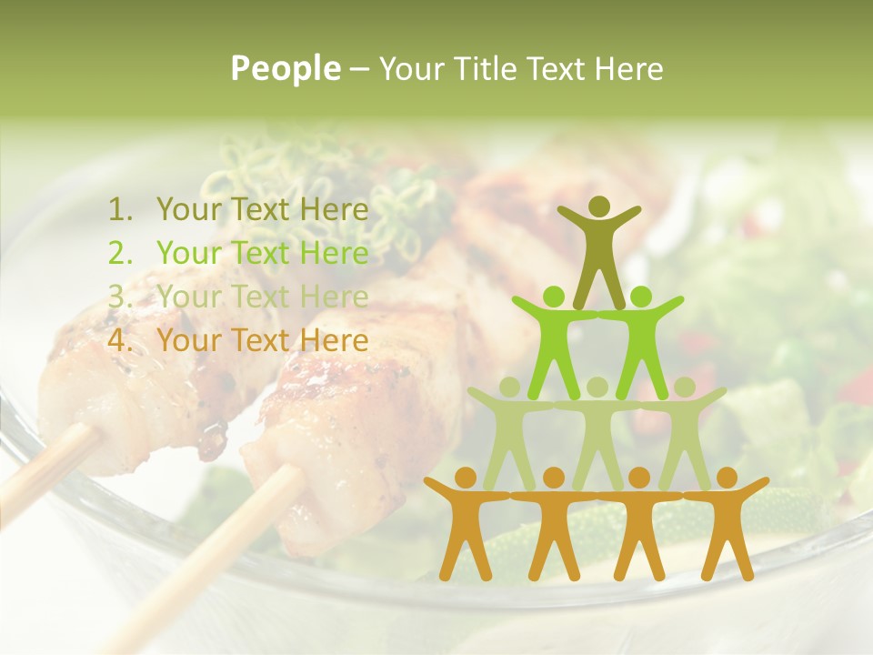 Fresh Salad Grilled PowerPoint Template