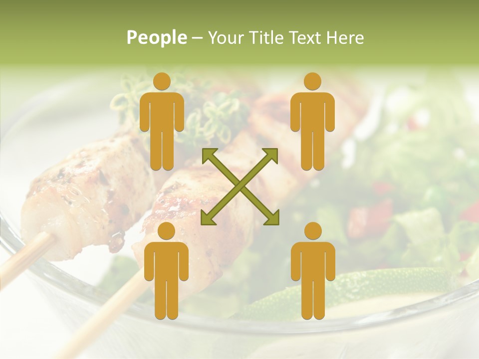 Fresh Salad Grilled PowerPoint Template