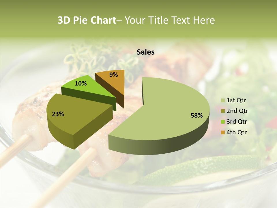 Fresh Salad Grilled PowerPoint Template