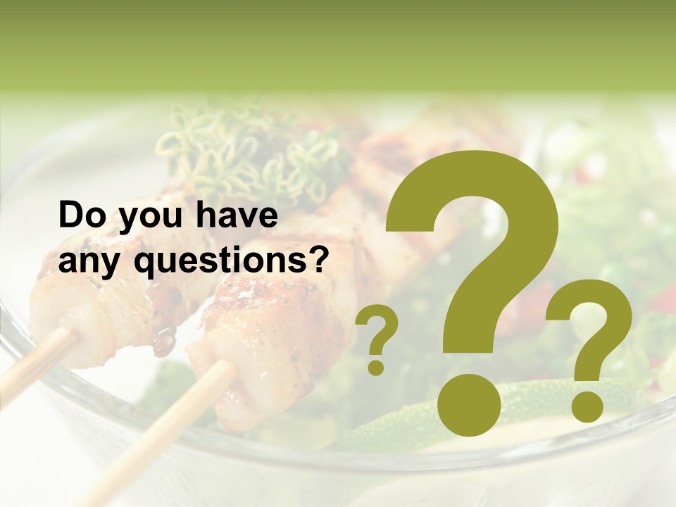 Fresh Salad Grilled PowerPoint Template