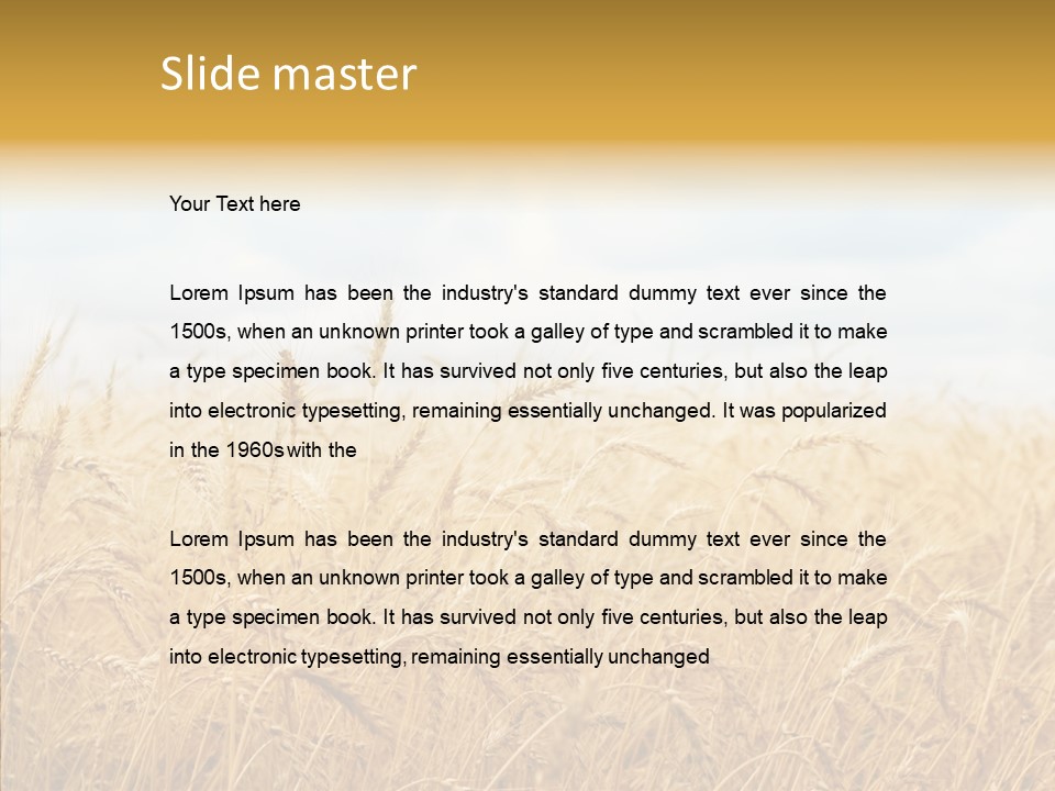 Crop Bread Natural PowerPoint Template