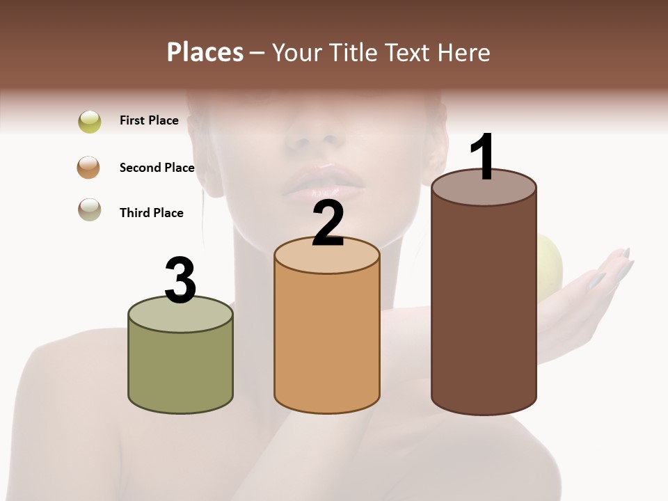 Hair Apple Blue PowerPoint Template